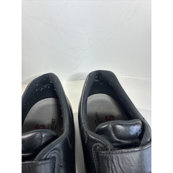 SAS-TRIPAD COMFORT Mens size 11.5 M Black Leather Comfort Shoe Double Strap - Picture 4 of 9